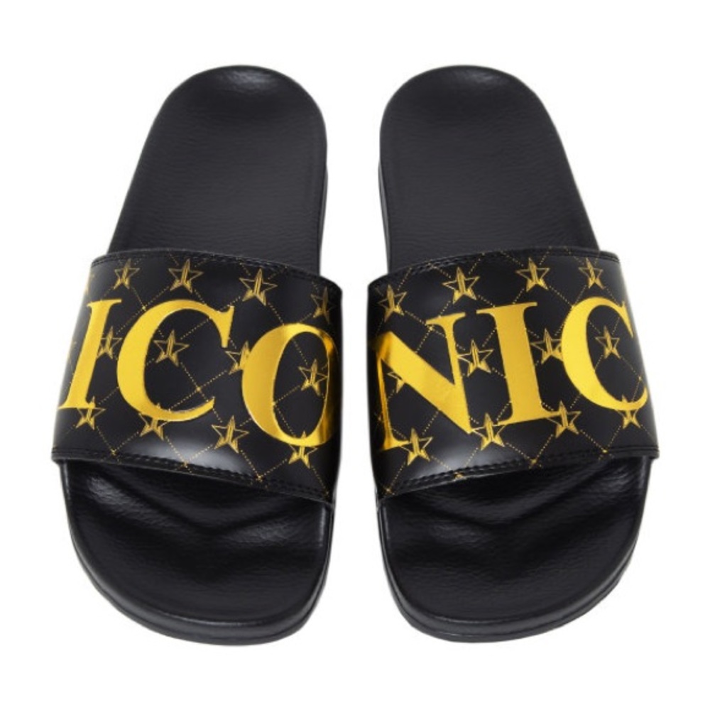 Jeffree Star UNISEX Black ICONIC Slides